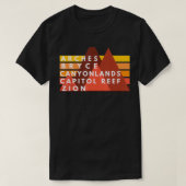ユタ国立公園ユタの五大記念物NP Tシャツ (デザイン正面)