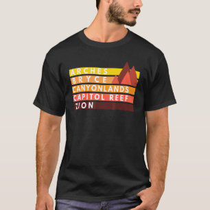 ユタ国立公園Utahs Mighty Five Souvenir Nps Tシャツ
