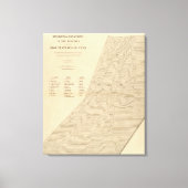 ユタ変位の立体図 キャンバスプリント (正面)