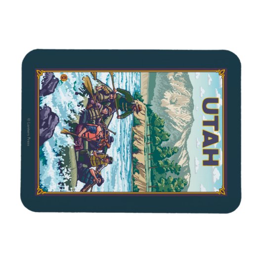 ユタ川 マグネット (横)