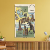 ユタ州で表示するサイトのUtahEmployments キャンバスプリント (インサイチュ (リビング))