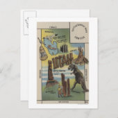 ユタ州で表示するサイトのUtahEmployments ポストカード (正面/裏面)