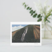 ユタ州とワイオミング州の境界近くのデビルズスライド ポストカード (スタンド正面)