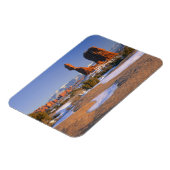 ユタ州のアーチ国立公園。アメリカ。平衡岩 マグネット (左側)