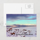ユタ州のグレート・ソルト・レイク ポストカード (正面/裏面)