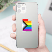 ユタ州のプライドLGBTQプログレスプライド シール (スマートフォン)