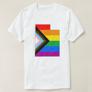 ユタ州のプライドLGBTQプログレスプライド Tシャツ