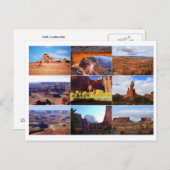 ユタ州のランドマークコラージポストカード ポストカード (正面/裏面)