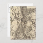 ユタ州の地図 ポストカード (正面/裏面)