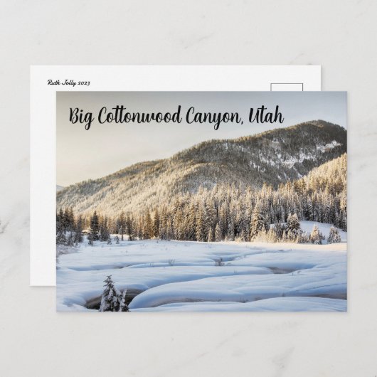 ユタ州の寒い思い出 ポストカード (正面/裏面)