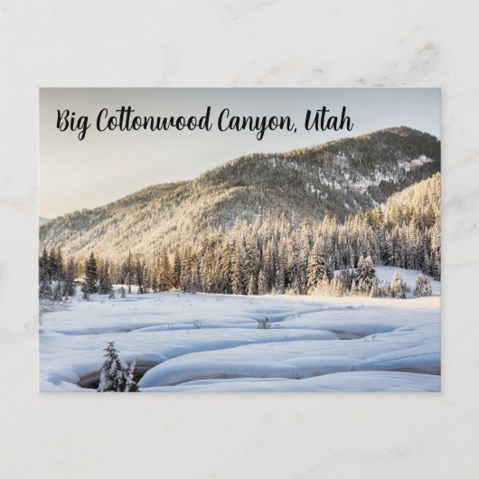 ユタ州の寒い思い出 ポストカード (正面)