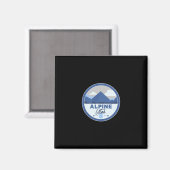 ユタ州の山々のアルパイン 登山記念品 マグネット (正面/裏面)
