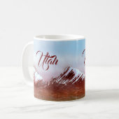 ユタ州の山脈 コーヒーマグカップ (正面左)