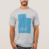 ユタ州の形Tシャツ Tシャツ (正面)