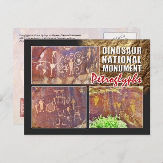 ユタ州の恐竜の記念碑 ポストカード (正面/裏面)
