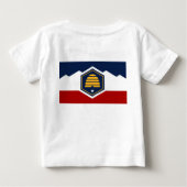ユタ州の旗のベビーTシャツ ベビーTシャツ (裏面)