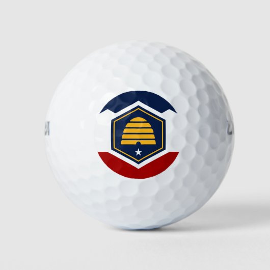 ユタ州の旗をデザインしたWilsonゴルフボール ゴルフボール (正面)