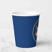 ユタ州の旗 紙コップ (正面)