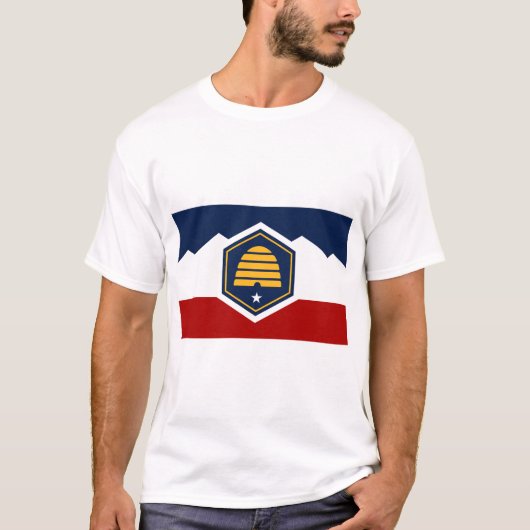 ユタ州の旗Tシャツ Tシャツ (正面)