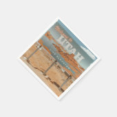 ユタ州の生活上昇 スタンダードカクテルナプキン (角)