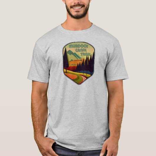 ユタ州の色 マードック運河トレイル Tシャツ (正面)