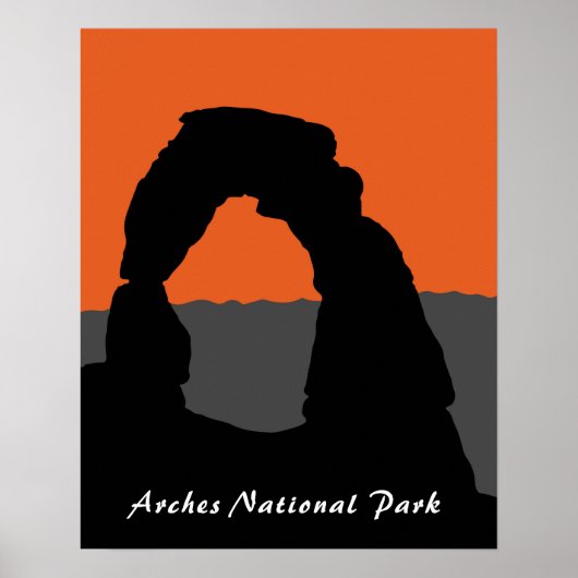 ユタ州アメリカのarches+national+parkのデリケート・アーチ ポスター (正面)