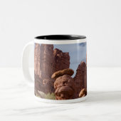 ユタ州アメリカフィッシャー·タワーズの景色。クレジット：ドン ツートーンマグカップ (正面左)