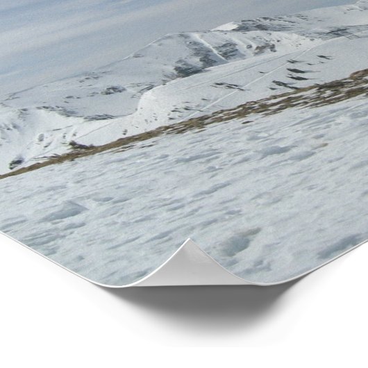 ユタ州アルタのバルディ山頂上 ポスター (角)