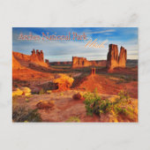 ユタ州アーチス国立公園のコートハウスタワーズ ポストカード (正面)