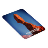 ユタ州アーチス国立公園バランスの取れた岩 マグネット (右側)