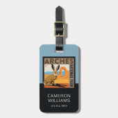 ユタ州アーチス国立公園 |ジャックラビット ラゲッジタグ (正面縦)