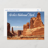 ユタ州アーチス国立公園 – 統一された州 ポストカード (正面/裏面)