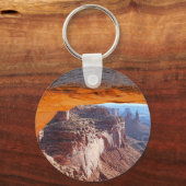 ユタ州アーチズ国立公園のタレットアーチ キーホルダー (裏面)