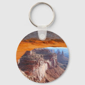 ユタ州アーチズ国立公園のタレットアーチ キーホルダー (裏面)