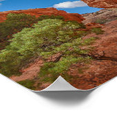 ユタ州アーチズ国立公園ウォールアーチ ポスター (角)
