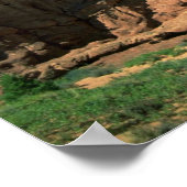 ユタ州アーチズ国立公園ダブルアーチ ポスター (角)