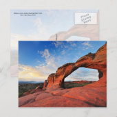 ユタ州アーチズ国立公園ブロークン・アーチ ポストカード (正面/裏面)