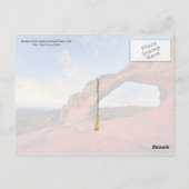 ユタ州アーチズ国立公園ブロークン・アーチ ポストカード (裏面)