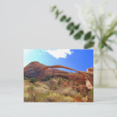 ユタ州アーチズ国立公園ランドスケープアーチ ポストカード (スタンド正面)