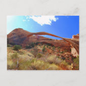 ユタ州アーチズ国立公園ランドスケープアーチ ポストカード (正面)