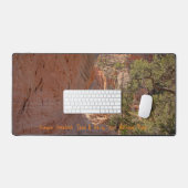 ユタ州アーチ付きキャニオンオーバーフロートレイル デスクマット (キーボード&マウス)