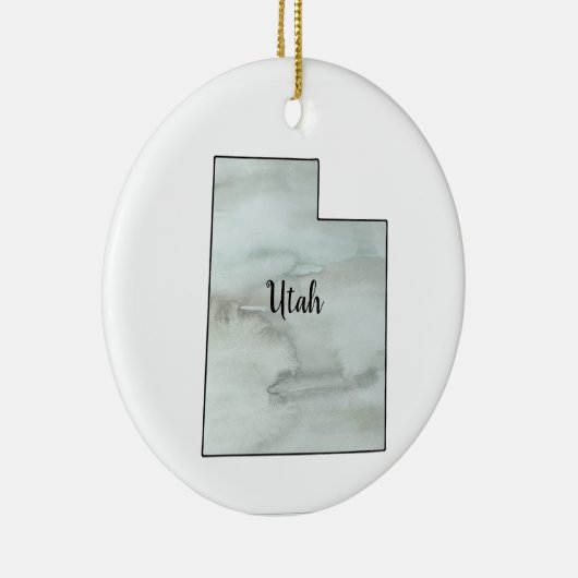ユタ州イラストレーション絵画ズ セラミックオーナメント (右)