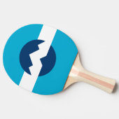 ユタ州オグデン国旗 卓球ラケット (横)