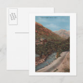 ユタ州オグデン - オグデン峡谷の景観と川 ポストカード (正面/裏面)