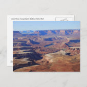 ユタ州カニヨンランズ国立公園グリーンリバー ポストカード (正面/裏面)