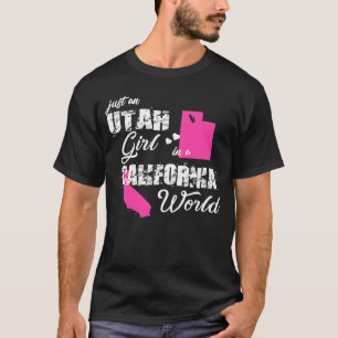 ユタ州カリフォルニア州のユタ州の少女 Tシャツ