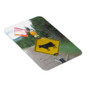 ユタ州キャトルクロッシング警告標識 マグネット (右側)