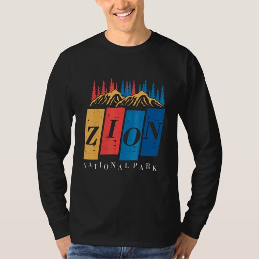 ユタ州キャニオン シオン国立公園 お土産 ハイキング カメラ Tシャツ (正面)