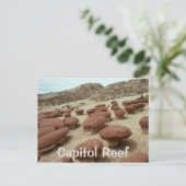 ユタ州キャピトルリーフ国立公園ハンバーガーロック ポストカード (スタンド正面)