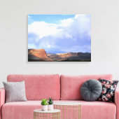 ユタ州キャピトルリーフ国立公園。アメリカ。積雲 キャンバスプリント (インサイチュ (リビング))
